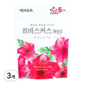 쌍계명차 히비스커스 허브티, 1.2g, 25개입, 3개, 1.2g