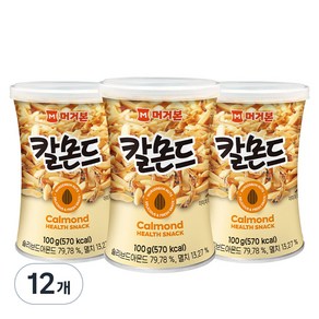 머거본 칼몬드 믹스넛, 100g, 12개