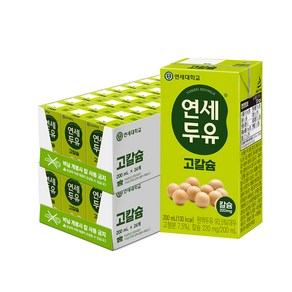 연세두유 고칼슘, 200ml, 48개