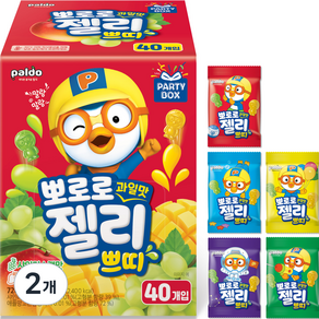 팔도 뽀로로 과일맛 젤리 쁘띠 40p