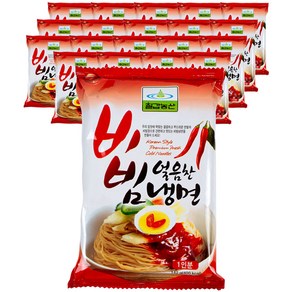 칠갑농산 얼음찬 비빔냉면, 142g, 20개