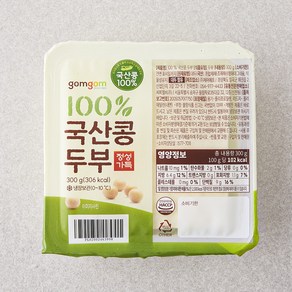 곰곰 100% 국산콩 두부, 300g, 1개