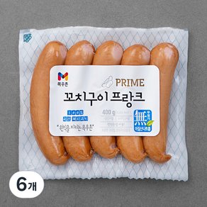 목우촌 프라임 꼬치구이 프랑크 소시지, 400g, 6개