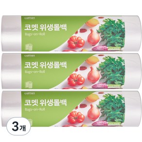 코멧 위생롤백 특대형 35cm x 45cm, 특대(XL), 500개입, 3개