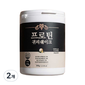 논앤밭위드 프로틴 귀리쉐이크 바닐라맛, 300g, 2개