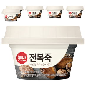 햇반 전복죽, 6개, 267g