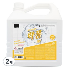 락퐁 욕실 청소세제 레몬향, 4L, 2개