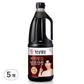 청정원 햇살담은 씨간장 양조간장, 1.7L, 5개