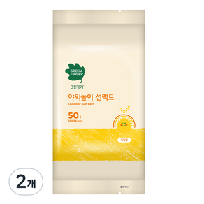 그린핑거 유아용 야외놀이 선팩트 리필 SPF50+ PA++++