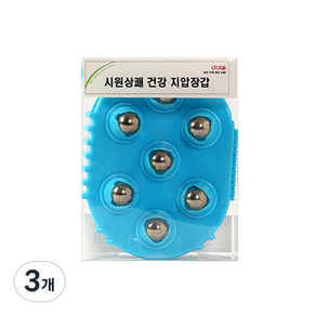 Tee 시원상쾌 건강 지압장갑 13 x 10 x 3 cm, 3개, 랜덤 발송