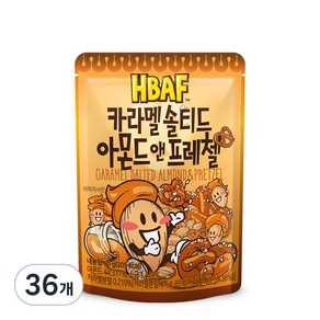 바프 카라멜 솔티드 아몬드 앤 프레첼, 40g, 36개