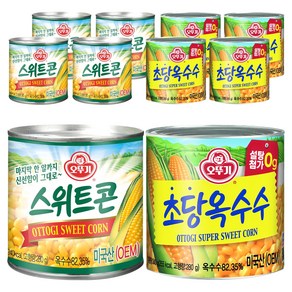 오뚜기 통조림 스위트콘 340g 5p + 수퍼 스위트콘 340g 5p, 1세트