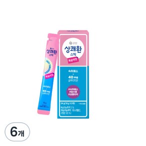 큐원 상쾌환 스틱 복숭아맛 3p, 54g, 6개