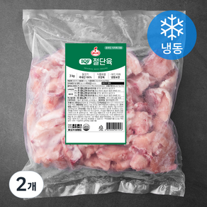 마니커 IQF 다용도 닭 절단육 볶음용 (냉동), 3kg, 2개