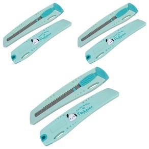 바이하츠 포차코 컷터칼 대, 민트, 3개