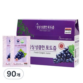 싱싱 상큼한 포도즙, 100ml, 90개