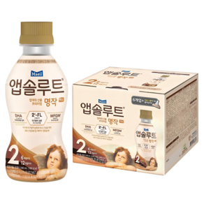 매일유업 앱솔루트 명작 2FL 액상 분유 2단계 6p + 니플1p, 240ml, 6개