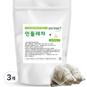 천지가약초 민들레차 삼각티백, 1g, 100개입, 3개