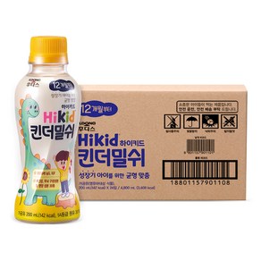 일동후디스 하이키드 유아 킨더밀쉬 200ml, 우유, 24개