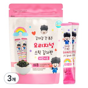 김대감 스틱 김자반 오리지널 어린이용 15p, 150g, 3개