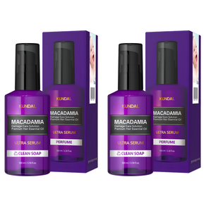 쿤달 울트라 헤어세럼 클린솝향, 100ml, 2개