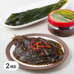 일미 명이나물장아찌 180g + 양념깻잎장아찌 180g 캠핑세트