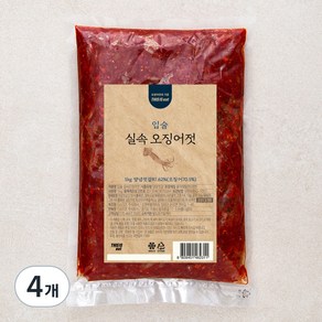 입술 실속 오징어젓, 4개, 1kg