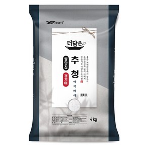 더담은 2024년산 햅쌀 경기미 추청 아끼바레 쌀, 특등급, 4kg, 1개