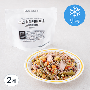 모던밀 모던 웜샐러드 보울 오리엔탈 참치 (냉동), 250g, 2개