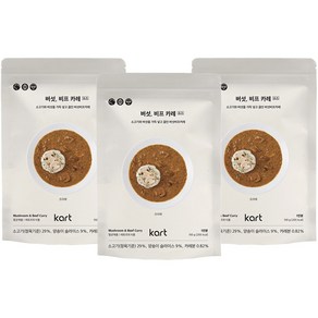 카트 버섯 비프 카레, 150g, 3개