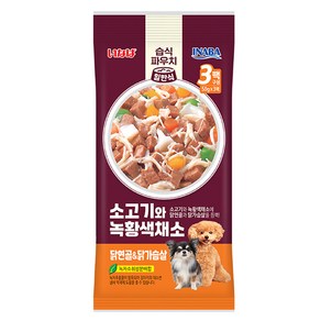 이나바 소고기와 녹황색채소 파우치 닭연골&닭가슴살 QDR-145, 150g, 1개, 혼합맛(닭가슴살/소고기/닭연골)