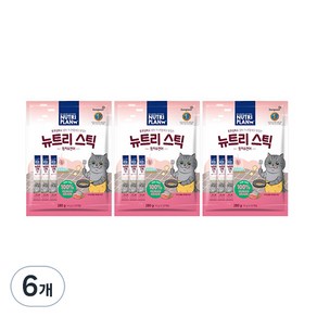 동원뉴트리플랜 뉴트리 스틱 고양이 간식, 혼합맛(참치/연어), 280g, 6개