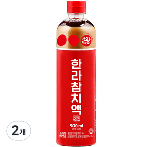 한라 참치액, 900ml, 2개