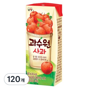 남양과수원 사과주스, 190ml, 120개