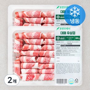 대패 우삼겹 (냉동), 600g, 2팩