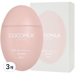 조성아TM 코코밀크 크림 SPF50 PA++++, 아이보리 1호, 50g, 3개