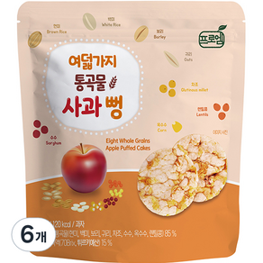 프로엠 여덟가지 통곡물 사과 뻥, 6개, 30g