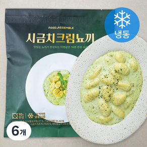 푸드어셈블 시금치 크림 뇨끼 (냉동), 270g, 6개