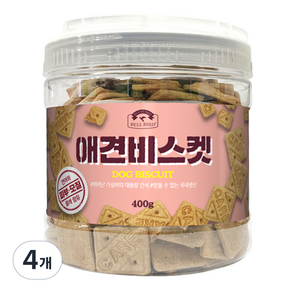 벨버드 애견 비스켓, 피부 모질, 400g, 4개