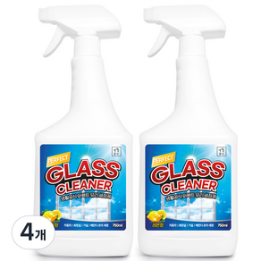 생활공식 퍼펙트 유리세정제, 750ml, 4개