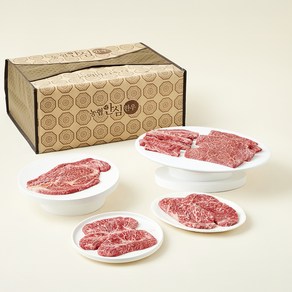 농협안심한우 안심특선 등심 200g + 채끝 200g + 갈비살 200g + 부채살 200g + 살치살 200g 1++등급 (7) 세트 23호 (냉장), 1세트