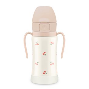 그로미미 원터치 스테인리스 체리쉬 빨대컵 300ml, 1개, 스윗피치