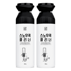 깔끔대장 스노우꾹 클리너, 340g, 2개