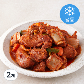 오늘고기 돼지 매운 갈비찜 (냉동), 900g, 2개