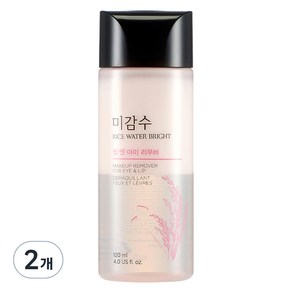 더페이스샵 미감수 브라이트 립 앤 아이 리무버, 120ml, 2개