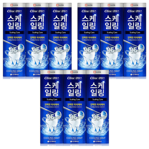 LG생활건강 클링스 스케일링 케어 쿨링민트 치약, 100g, 9개