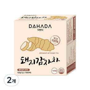 다하다 티백 돼지감자차, 1g, 100개입, 2개