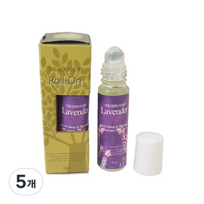 더허브스토리 라벤더 롤온 꽃향, 8ml, 5개