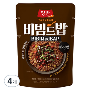 동원 양반 비빔드밥 짜장밥 포켓, 250g, 4개