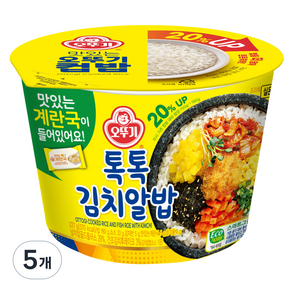 오뚜기 컵밥 톡톡김치알밥, 5개, 227g